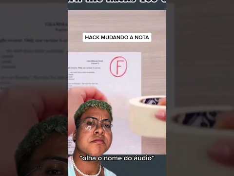 Hack de como mudar a nota na prova         #shorts