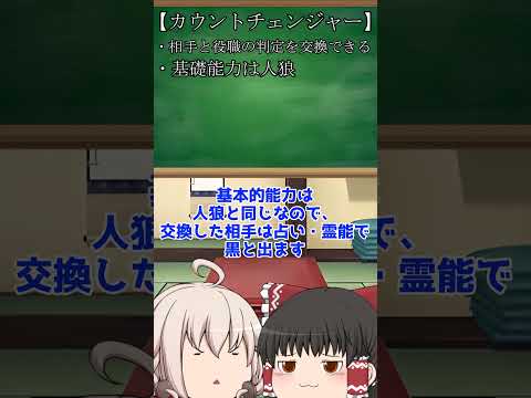 【人狼】視聽者樣からのオリジナル役職まとめ!その3 #shorts