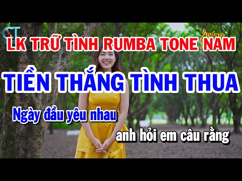 Liên Khúc Trữ Tình Tone Nam Nhạc Sống | Tiền Thắng Tình Thua | Người Đã Như Mơ