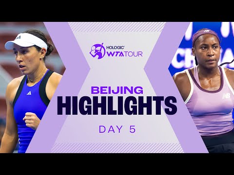 Pegula, Gauff & Badosa All In Action On Day 5 in Beijing | WTA Match Highlights