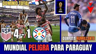 PARAGUAY ES HUMILLADO POR ESTADOS UNIDOS POR 4 - 1 EN EL MUNDIAL DE LA FIFA 2026 ¡PARAGUAY PELIGRA!