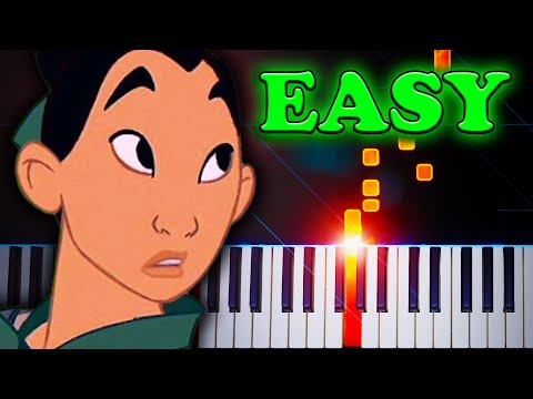 I'll Make A Man Out Of You (from Mulan) - EASY Piano Tutorial