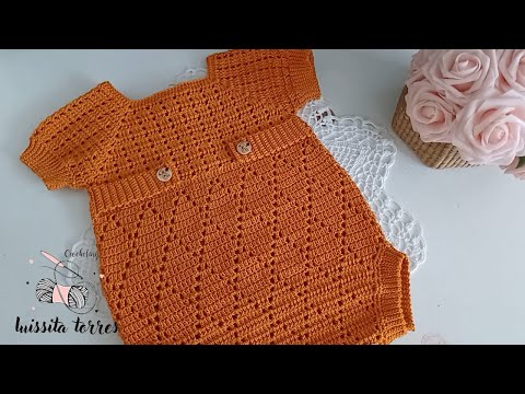 Mas que Bonito!🥰 Patrón de Crochet para bebés Teje una pieza única y original Jumper Fácil y Rápido