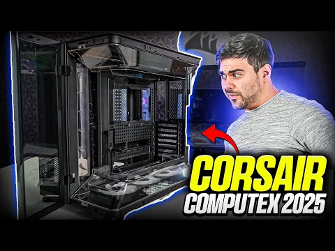 Esta PC se DIVIDE en 3 😎😎 Corsair Frame 4000D Prototype, Frame 4000X  Computex 2025