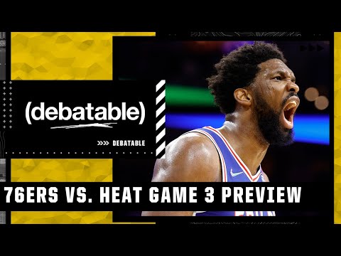 Joel Embiid could still play in Game 3 - can the 76ers make the series 2-1 tonight? | (debatable) video clip