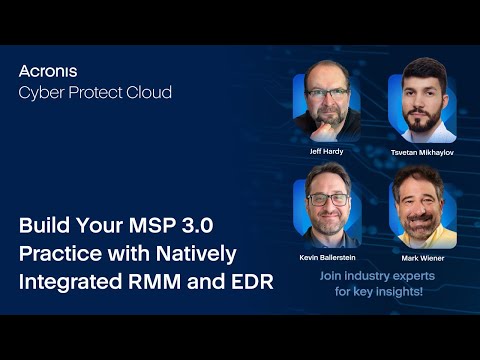 Build your MSP 3.0 practice with natively integrated RMM and EDR