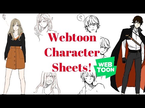 Creating a Webtoon! Episode 2: Final Character Sheets!