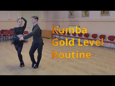 Rumba Gold Level Choreography | Open Hip Twist, Three Alemanas, Rope Spinning