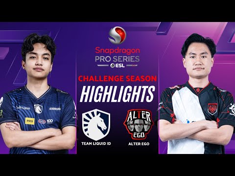 TEAM LIQUID ID vs ALTER EGO HIGHLIGHTS | ESL SNAPDRAGON CHALLENGE SEASON TLID vs AE