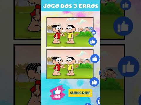 Turma da Mônica: Jogo dos 3 erros! #shorts