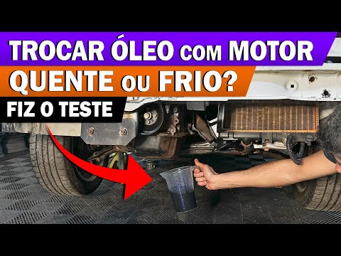 VOCÊ FAZ CERTO a TROCA de ÓLEO do MOTOR? Trocar o óleo com motor QUENTE ou FRIO? FIZ O TESTE