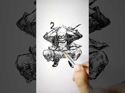 Speed drawing Stick-Anime 😳 #shorts #anime #drawing