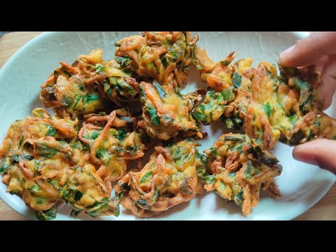Street style palak pyaj pakora | palak pakora| pakoda recipe| पकोड़ा रेसिपी |