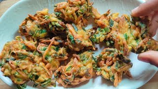 Street style palak pyaj pakora | palak pakora| pakoda recipe| पकोड़ा रेसिपी |