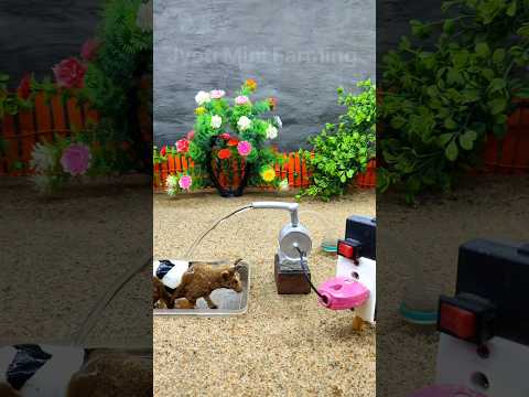 mini motor water pump project ! mini cow bathed diy tractor ideas cow video # 380