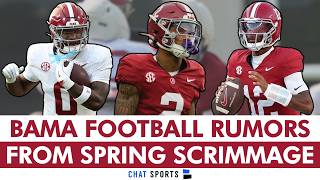 HUGE Alabama Football Rumors After Scrimmage Ft. EJ Crowell Injury, Ryan Coleman-Williams, QB Battle
