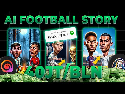 Viral Diluar Negeri! 40jt/Bln dari Konten Sepak Bola Ai !Cara Dapat Uang dari Youtube 2024 Terbaru