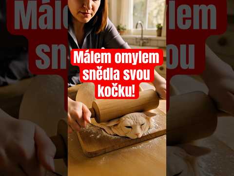 Myslela si že dělá těsto, omylem málem snědla kočku!