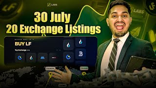 LF Labs Listing News Today | LF Labs Latest News | LF Labs 30 July Update | Pi Airdrop Update