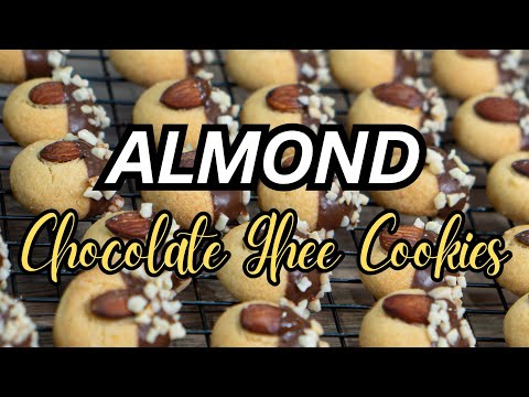 Almond Chocolate Ghee Cookies