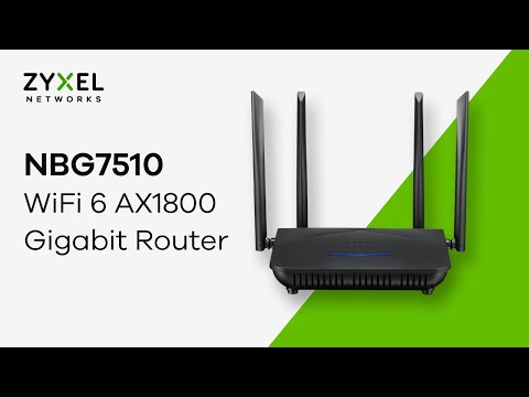 True WiFi 6 | Zyxel NBG7510 AX1800 Gigabit Router