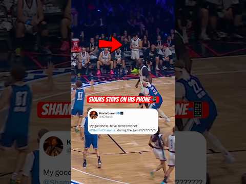 KD got mad at Shams always being in his phone 😭📲