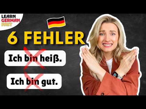 Don`t do these MISTAKEs in German (A2-C1) - 🇩🇪 Learn German Fast