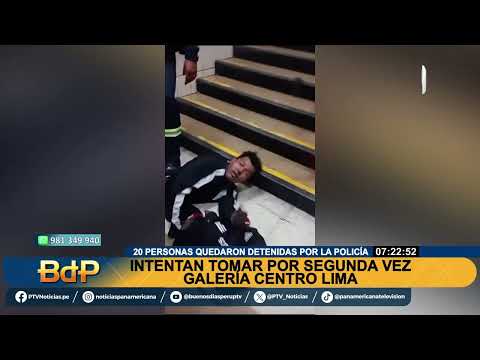 A balazos: frustran por segunda vez toma de centro comercial en Cercado de Lima