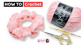 Easy Crochet Scrunchie Hair Tie | Simple Beginner-Friendly Crochet Tutorial