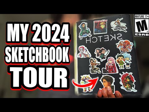 THIS BOOK COULD GET ME BANNED FROM YOUTUBE!!! (2024 Sketch Book Tour)