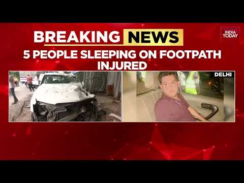 Delhi News: Drunk Audi driver Mows Down Five Sleeping On Delhi Footpath | India Today