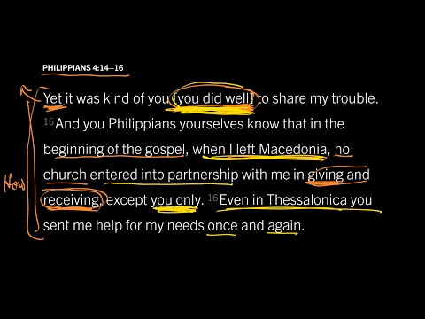 Philippians 4:14–16 // Any Christian Generosity Is Beautiful to God