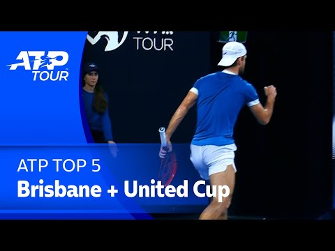 ATP TOP 5: Nejlepší momenty z Brisbane a United Cupu