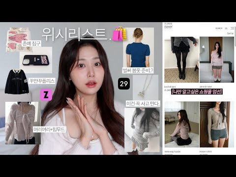 위시템🛍️ 러블리 + 힙무드 ⋆𐙚₊˚⊹ 안흔한 쇼핑몰 추천 / 잡화, 리빙템 위시리스트 (지그재그,29cm,W컨셉)