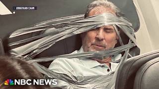 YouTube video thumbnail: 'I don't Know What Happened': Duct-Taped Airline Passenger Says he Doesn't Remember Incident
