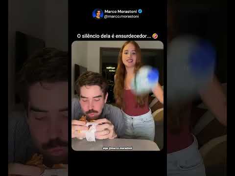 O silencio dela é ensurdecedor 🤣 #motivação #inspiração #felicidade #viral #divertido #casal