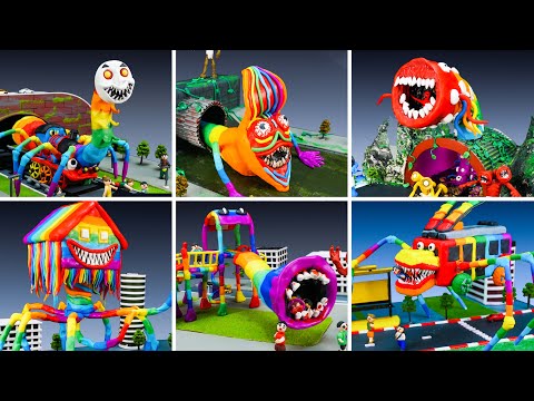 ✋ ALL MONSTER Trevor Henderson RAINBOW | Leovincible & Trevor Henderson Creatures with Clay