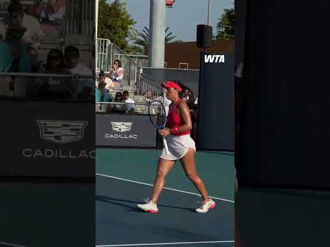 golden hour win from Jessica Pegula 🌟 #wta #miami #tennis #celebration