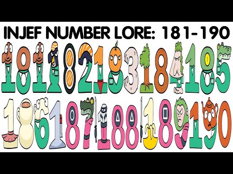 인제프 넘버로어 INJEF Number Lore 181-190 Alphabet Lore Sprunki + ITALIAN BRAINROT ANIMALS SQUID GAME meme