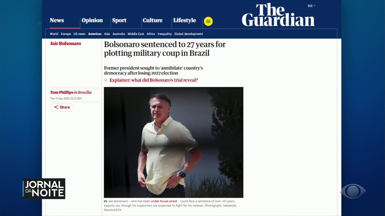 Condenação de Bolsonaro: veja repercussão internacional