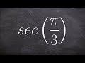 30-60-90 Triangle and Secant Functions