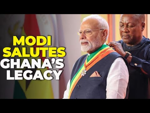 Indian PM Modi Speaks Before Parliament of Ghana Telling Them Progress Can't Come without Africa