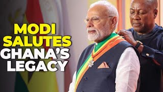 Indian PM Modi Speaks Before Parliament of Ghana Telling Them Progress Can't Come without Africa