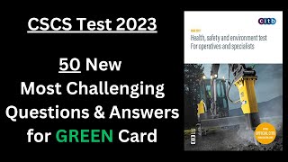 CSCS Test 2023 - 50 New Q&A | CSCS Card UK | CSCS Card Test Questions 2023 | CSCS Test Preparation