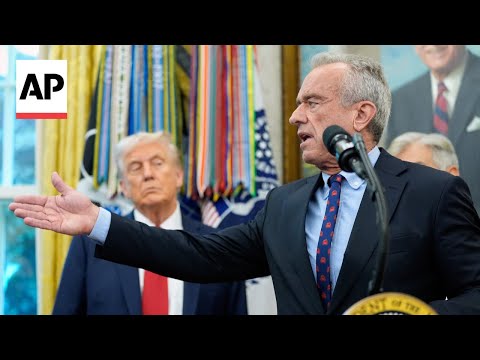 YouTube video thumbnail: AP Explains the Unprecedented Changes to Child Vaccine Recommendations