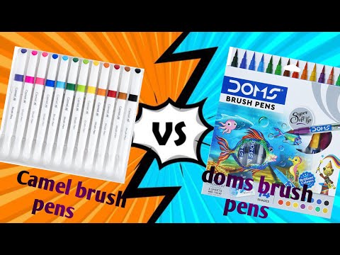 Doms brush pen VS camel brush pen #brushpen #doms #camel #art