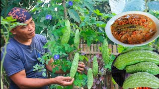 Pasang bubu payung dihulu sungai nte dapatkan ikan wader dan udang kecil dimasak pecak bakar santan