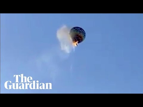 Hot-air balloon crash kills at least eight people in Brazil