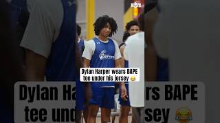 Dylan Harper was hooping in a BAPE tee 😂🔥
