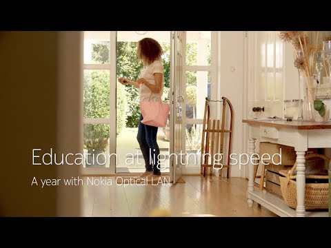 Education with lightning speed: a year with Nokia optical LAN